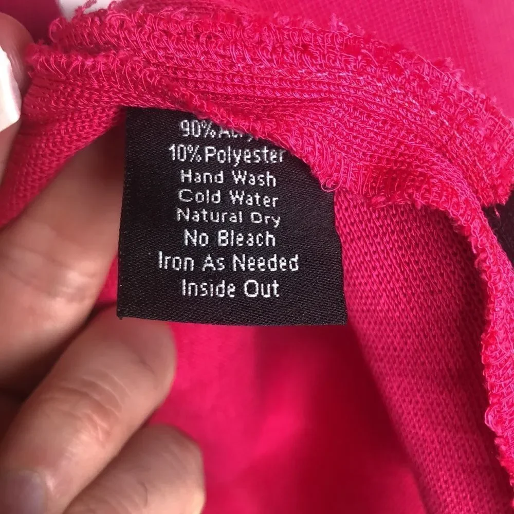 Misook hot pink cardigan sweater size XL